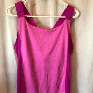 Pink and Grey Racerback athletic tank tops